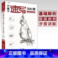[正版]兴趣学速写200例 速写动物画册书籍临摹本零基础入门自学速写纯手绘画基础技法训练范本美术初学者教程书 桑海新编