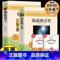 [2本七年级下册必读]骆驼样子+海底两万里 [正版]七年级下册书骆驼样子海底两万里老舍原著无删减完整版人教版初中生阅读文