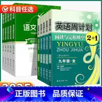[英语 周计划] 九年级/初中三年级 [正版]2024新版语文周计划初中七八九年级上册下册人教版英语阅读与完形填空初中生
