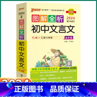 初中文言文 初中通用 [正版]2024新版 图解速记初中文言文中学教辅含新中考真题初中知识大全清单语文初一初二初三/七八