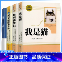 4本[九年级下册推荐]我是猫+格列佛游记+契坷夫小说+围城 [正版]九年级下册选读书我是猫围城契诃夫短篇小说格列佛游记原