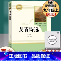 [九年级上册必读]艾青诗选 [正版]九年级上册书艾青诗选原著无删减完整版人教版初中语文配套阅读文学世界名著初三9年级课外