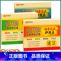 小升初全真卷[语/数/英] 小学升初中 [正版]2024新版 小升初全真模拟试卷18套过关押题卷小学六年级下册语文数学英
