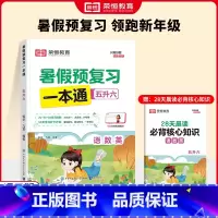[三科合一]暑假预复习一本通 五升六 [正版]3科合一暑假预复习一本通五年级下册暑假作业语文数学英语人教版五年级升六年级