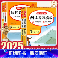 语文阅读答题模板(九年级是中考版) 九年级/初中三年级 [正版]2025春教育初中语文阅读答题模板七八九年级中考初一二三