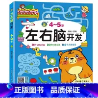 左右脑开发 4-5岁 [正版]左右脑开发书幼儿智力测试阶梯数学三~七岁儿童记忆力观察力迷宫书找不同专注力思维逻辑训练书到