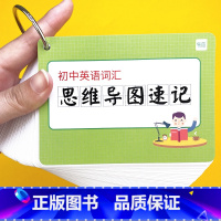 英语词汇思维导图速记 初中通用 [正版]易蓓初中英语大纲词汇思维导图英语词根词缀快速记忆单词卡片闪卡手卡默写练习本初中1
