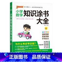 数学 小学通用 [正版]2024适用pass绿卡小学数学知识涂书大全全彩手绘漫画图解思维导图一二三四五六年级小升初基础知