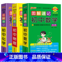 初中数学物理化学3本 初中通用 [正版]2024版3本pass图解速记初中数学+物理+化学通用版全彩思维导图重难点手册七