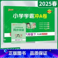英语[人教版] 六年级下 [正版]2025春适用pass绿卡小学学霸冲A卷六年级下册英语RJ人教版同步阅读6年级下同步单