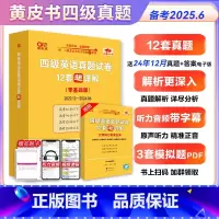 备考2025.6]四级黄皮书零基础版 送24.12电子版真题答案 [正版]12月真题黄皮书星火2025年6月大学英语