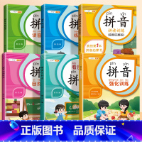 [学拼音一套搞定]拼音学练全6册 [正版]拼音拼读训练一年级全套拼音练习册幼小衔接一日一练人教版小学拼音自然拼读神器看拼