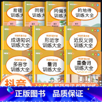 [全10册]词语积累训练大全(抖音同款) 小学通用 [正版]小学生词语积累大全训练全套6本重叠词量词多音字近义反义词形近