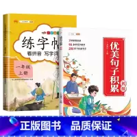 [素材积累1年级上]练字帖+优美句子积累 [正版]一年级同步练字帖全套拼音笔画笔顺生字描红儿童练字模板铅笔练习控笔训练写