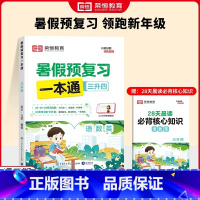 [合订本]暑假预复习3升4语数英 [正版]2024新版暑假预复习一本通升学衔接2二3三4四5五6六年级暑假作业