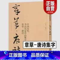 [正版]大尺寸8开章草集字唐诗字帖李白杜甫中国历代书法名家作品集字古诗词急就章 章草临帖临摹范本教程毛笔书法草书人民美