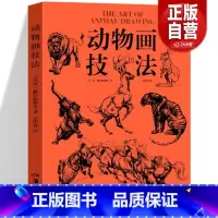 动物画技法+素描手册 [正版] 动物画技法 结构动态分析漫画 庚赫尔脱格伦 成人学生绘画临摹技法要诀教程动漫素描图例大全