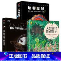 DK图解动物王国的奥秘+动物王国+人类进化简史 [正版]全3册精装 DK图解动物王国的奥秘+人类进化简史+动物星球百科全