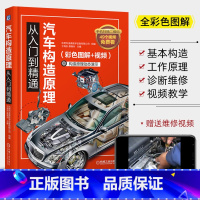 [正版]汽车构造与原理从入门到精通 全彩图解汽车维修资料书籍大全 汽车发动机核心技术构造原理资料手册 汽车基础知识自学