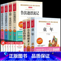 [7本]六年级上下册必读书 [正版]六年级课外书童年小英雄雨来爱的教育书高尔基经典书目上下册原著爱丽丝漫游奇境快乐读书吧