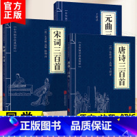 [全3册]唐诗+宋词+元曲 三百首 [正版]唐诗三百首宋词三百首元曲三百首中国古诗词大会诗经诗句中小学生课外读物书籍30
