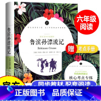 鲁滨孙漂流记 [正版]鲁滨逊漂流记 原著 小学生六年级下册读物课外阅读书丹尼尔单本快乐读书吧 青少年版 非人教版鲁滨孙漂