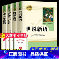 [送考点]九上选读 全4册 [正版]唐诗三百首九年级初中生必读人民教育出版社全集课外阅读书籍必读上册名著全解注详析老师初