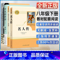 套装4本 [正版]给青年的十二12封信名人传苏菲的世界平凡的世界初中初二2八8年级下册阅读统编语文课外阅读书目