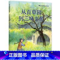 从百草园到三味书屋(绘本) [正版]从百草园到三味书屋鲁迅语文课精选经典绘本三四年级必读课外书儿童读物幼儿园中大班启蒙书