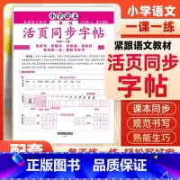 三年级上册同步活页字帖 小学通用 [正版]一二三四五六年级上册同步字帖活页同步字帖配套人教版小学生字帖