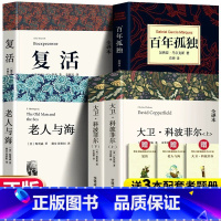 [全4册]大卫科波菲尔+复活+老人与海+百年孤独 [正版] 大卫科波菲尔 上下2册查尔斯狄更斯全译本原版原著无删节书