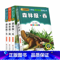 [正版]全套4册森林报春夏秋冬彩绘注音版故事绘本一年级二年级三四五六年级人教适用课外书籍彩色带拼音少儿学生1彩图2全集