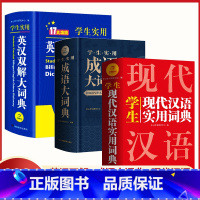 [3本大开本]英汉双解+现代汉语+成语大词典 [正版]2023成语大词典 大成语词典字典大全带解释初中高中小学生中国成语
