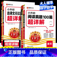 [古诗文+阅读]真题100篇超详解*2本 小学升初中 [正版]2025版小升初语文古诗文阅读真题100篇超详解六年级阅读