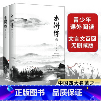 水浒传 [正版]书店水浒传(上下全二册)施耐庵文言文完整版 初中生九年级读高中青少版课外阅读书 古典文学四大名著