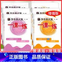 6下语文数学英语 普通版+增强版 全6本 小学六年级 [正版]2024年华东师大版一课一练六年级下册上册 语文数学英语牛