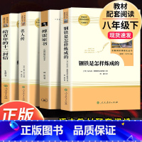 全套4本]八年级下册必读名著 人教版 [正版]经典常谈朱自清钢铁是怎样炼成的傅雷家书初中生8八年级下册原著完整版人民教