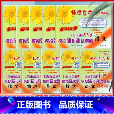 中考模拟精编[语数英物化 5科](试卷+答案) 九年级/初中三年级 [正版]2025灿烂在六月上海中考真卷全套语文数学英