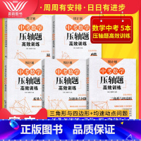 [正版]周计划中考数学压轴题高效训练圆+匀速动点问题+函数+三角形与四边形+折叠与旋转答案详解版周周有安排日日有进步中