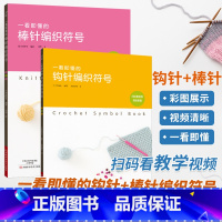 [正版]一看即懂的钩针编织符号棒针套装 织毛衣教程零基础学钩针编织书毛衣编织书籍大全花样初学者手工毛线钩针书图解日本针