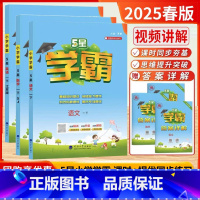 5星学霸[1下]语+数+英(3本.江苏版) 小学一年级 [正版]2025春新版小学学霸提优大试卷课时作业本一年级上册语文