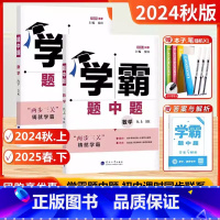 2025春[9下]+24秋[9上]数学.2本.苏科版 [正版]2024秋新版 学霸题中题九年级上册数学苏教版初三9九年级