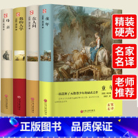 [正版]精装 高尔基四部曲 全译本 母亲我的大学童年在人间 全套原著4册 自传体三部曲初中高中青少版世界文学小说名著课