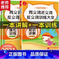 同义近义反义词训练大全2册 小学通用 [正版]教育小帮手小学语文讲与练同义词近义词反义词训练大全彩绘小学语文知识讲解一二