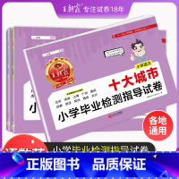 语文数学英语3本套装 小学通用 [正版]小升初城市卷王朝霞十大城市小学毕业检测指导卷真题小学升初中招生考试语文数学英语六