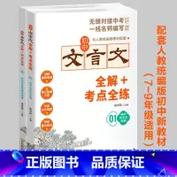 初中文言文全解+考点全练(全2册) 初中通用 [正版]套装2册 初中文言文全解+考点全练 名师译注对接中考初中同步文言文