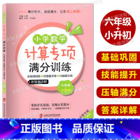 小学数学计算专项满分训练 6年级+小升初 小学六年级 [正版]小学数学计算专项满分训练 六年级+小升初/6年级 上下全一