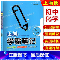 化学 初中通用 [正版]钟书 上海学霸笔记 初中化学 789年级/七八九年级通用 初中学霸笔记化学漫画图解速查速记全彩版