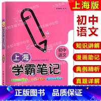 [正版]钟书金牌 上海学霸笔记 初中语文 6789年级/六七八九年级通用 初中学霸笔记语文漫画图解速查速记全彩版中考语
