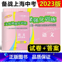 2023中考一模语文[试卷+答案] 上海 [正版]2023年版上海中考一模卷 语文 试卷+答案 领先一步文化课强化训练一